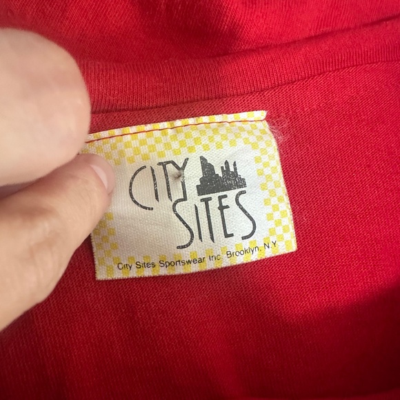 Vintage Red Pearl Embellished Cowl Neck Slouchy 3/4 Sleeve Blouse Sz Medium - Picture 6 of 7